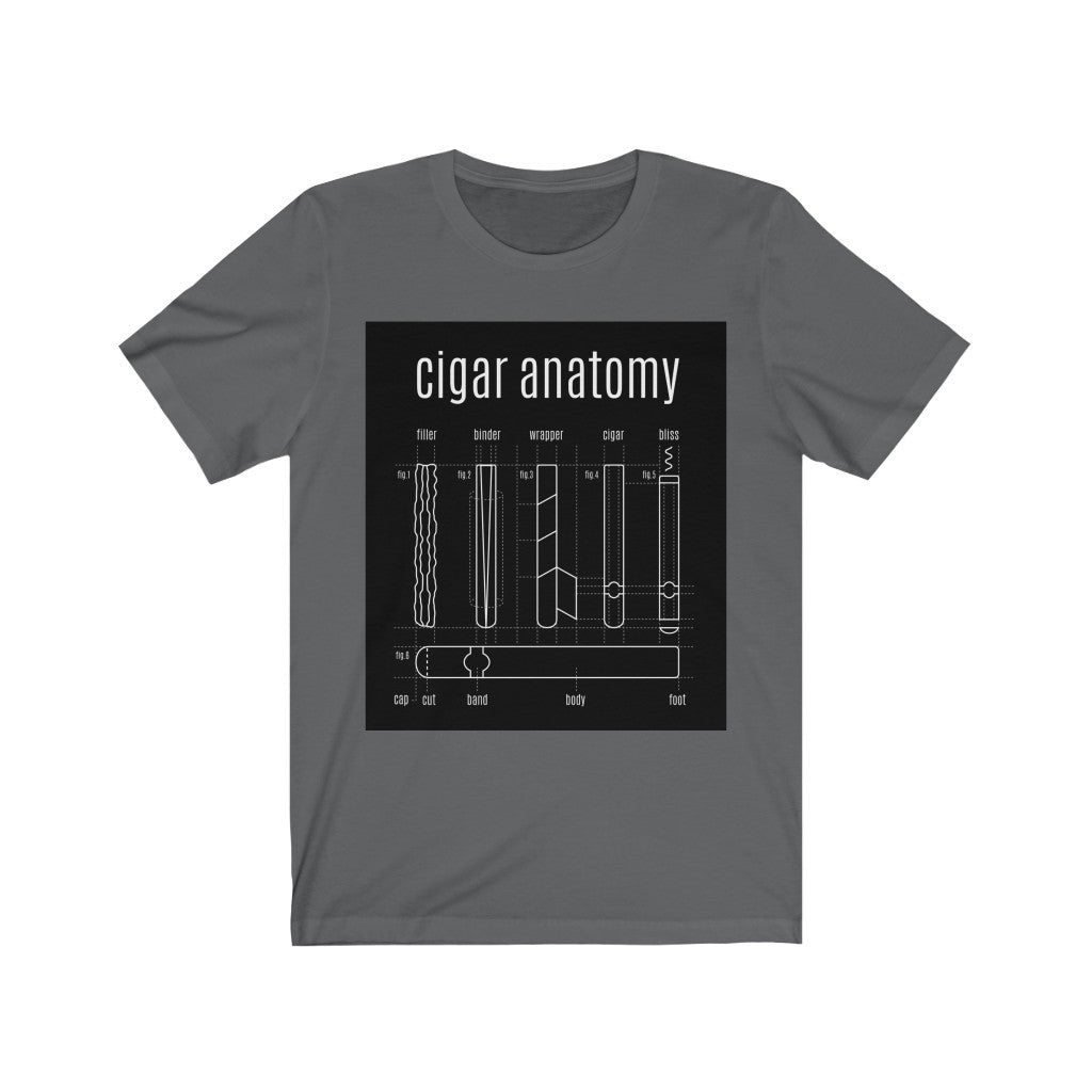 CIGAR ANATOMY Unisex Jersey Short Sleeve Tee