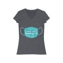 LMFMO Women's Jersey Short Sleeve V-Neck Tee