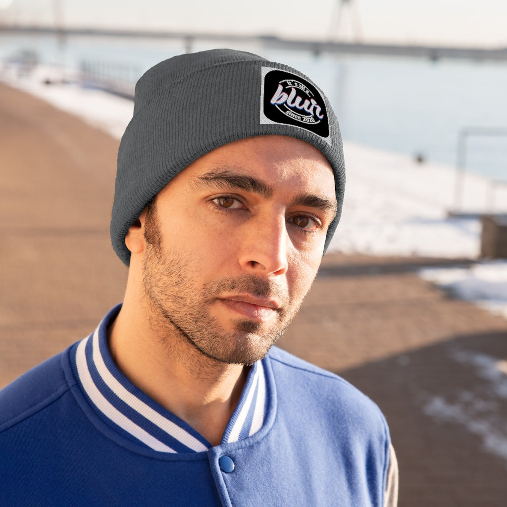 ITS ALL A BLUR Knit Beanie