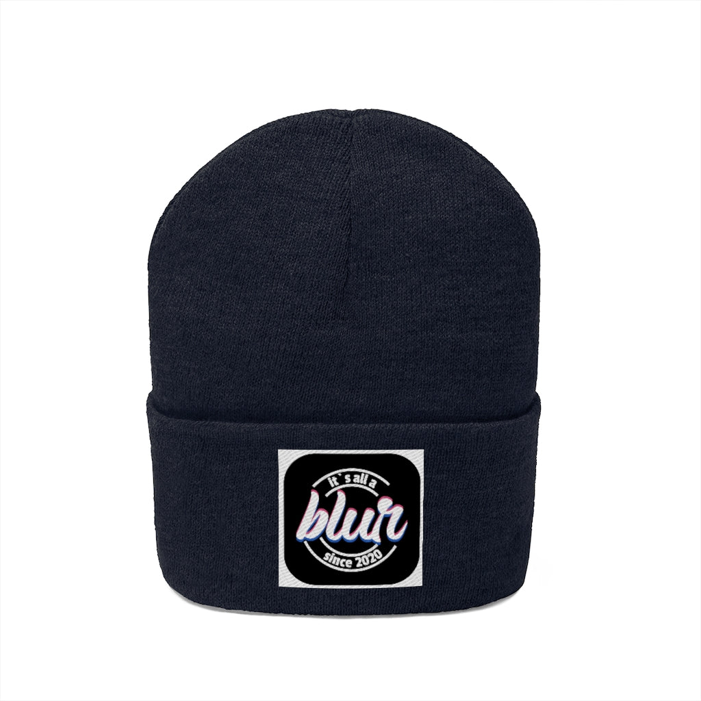 ITS ALL A BLUR Knit Beanie