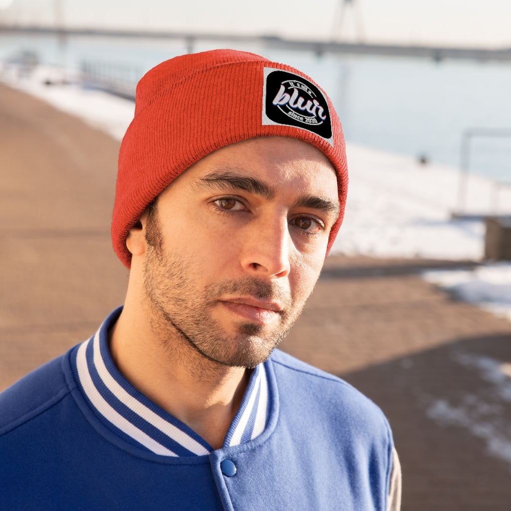 ITS ALL A BLUR Knit Beanie