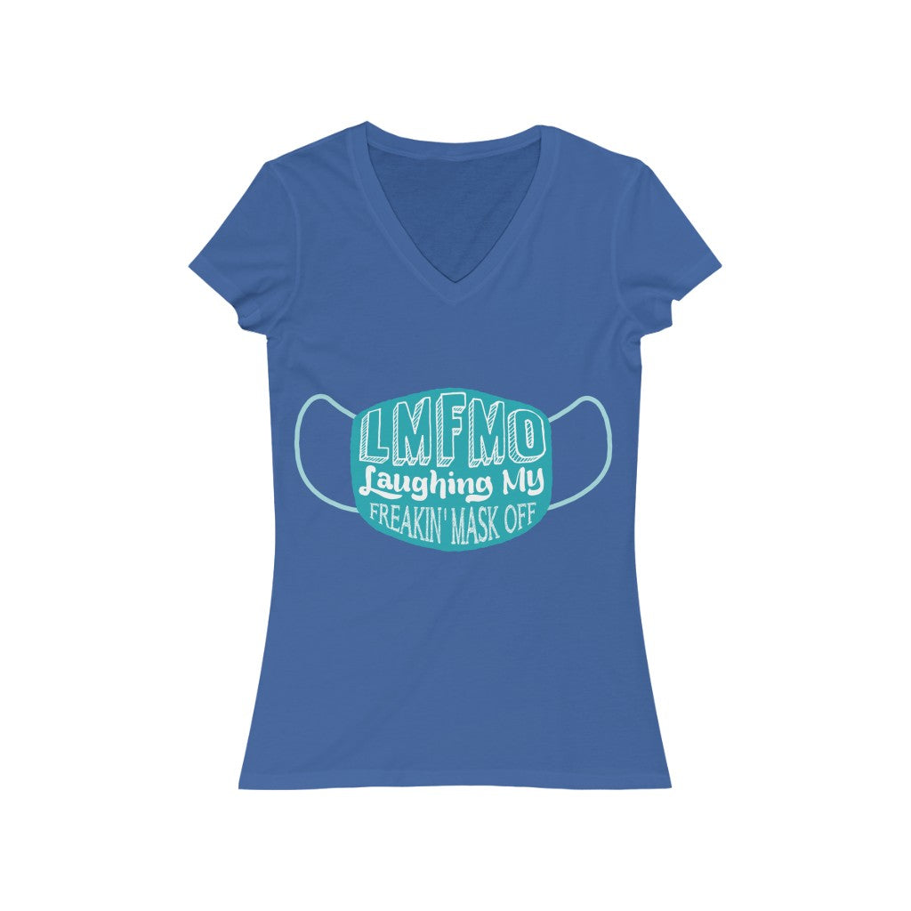 LMFMO Women's Jersey Short Sleeve V-Neck Tee
