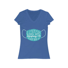 LMFMO Women's Jersey Short Sleeve V-Neck Tee