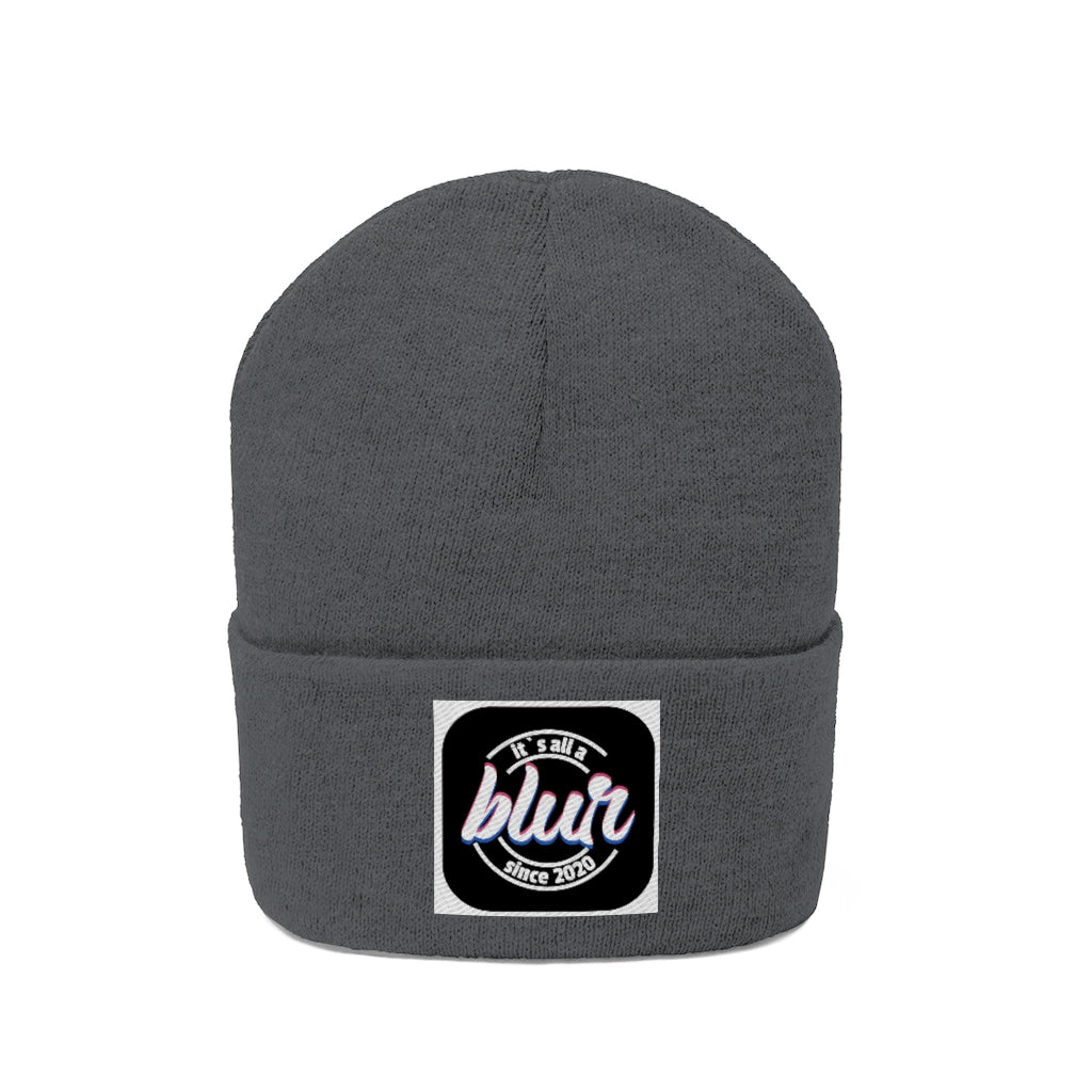ITS ALL A BLUR Knit Beanie