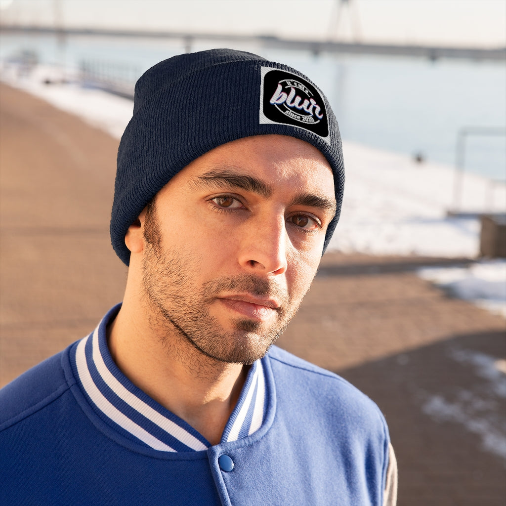 ITS ALL A BLUR Knit Beanie