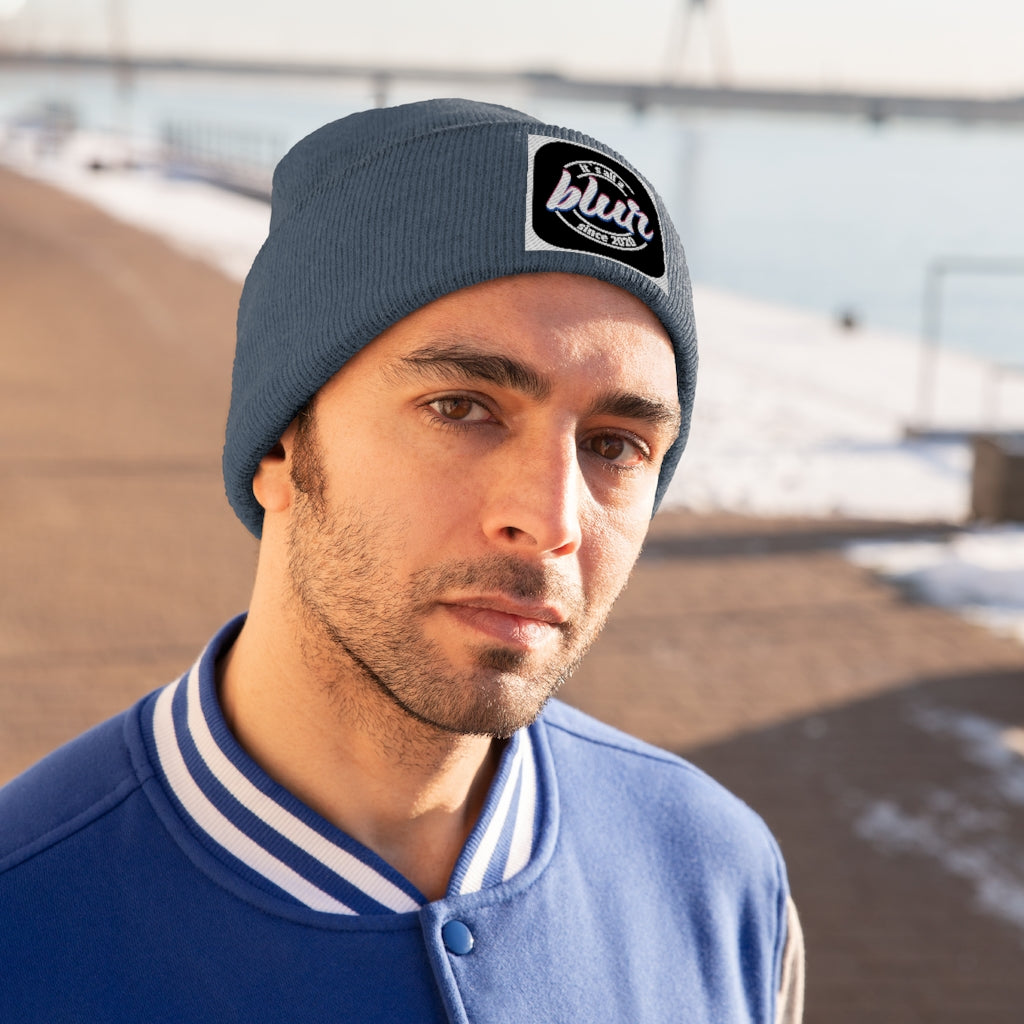 ITS ALL A BLUR Knit Beanie