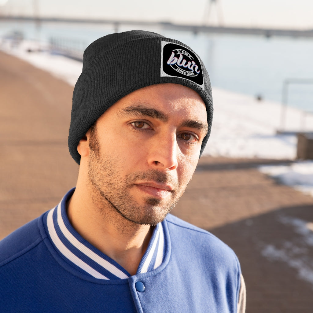 ITS ALL A BLUR Knit Beanie