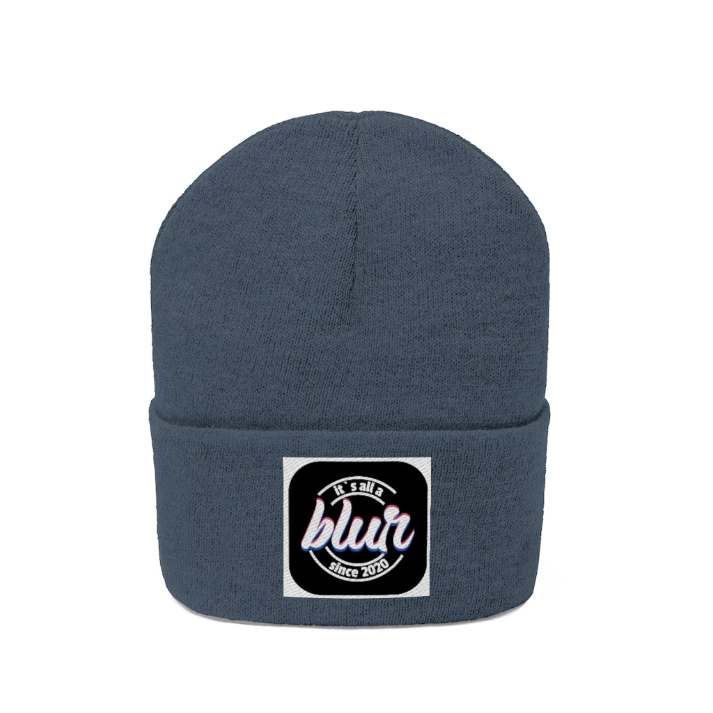 ITS ALL A BLUR Knit Beanie