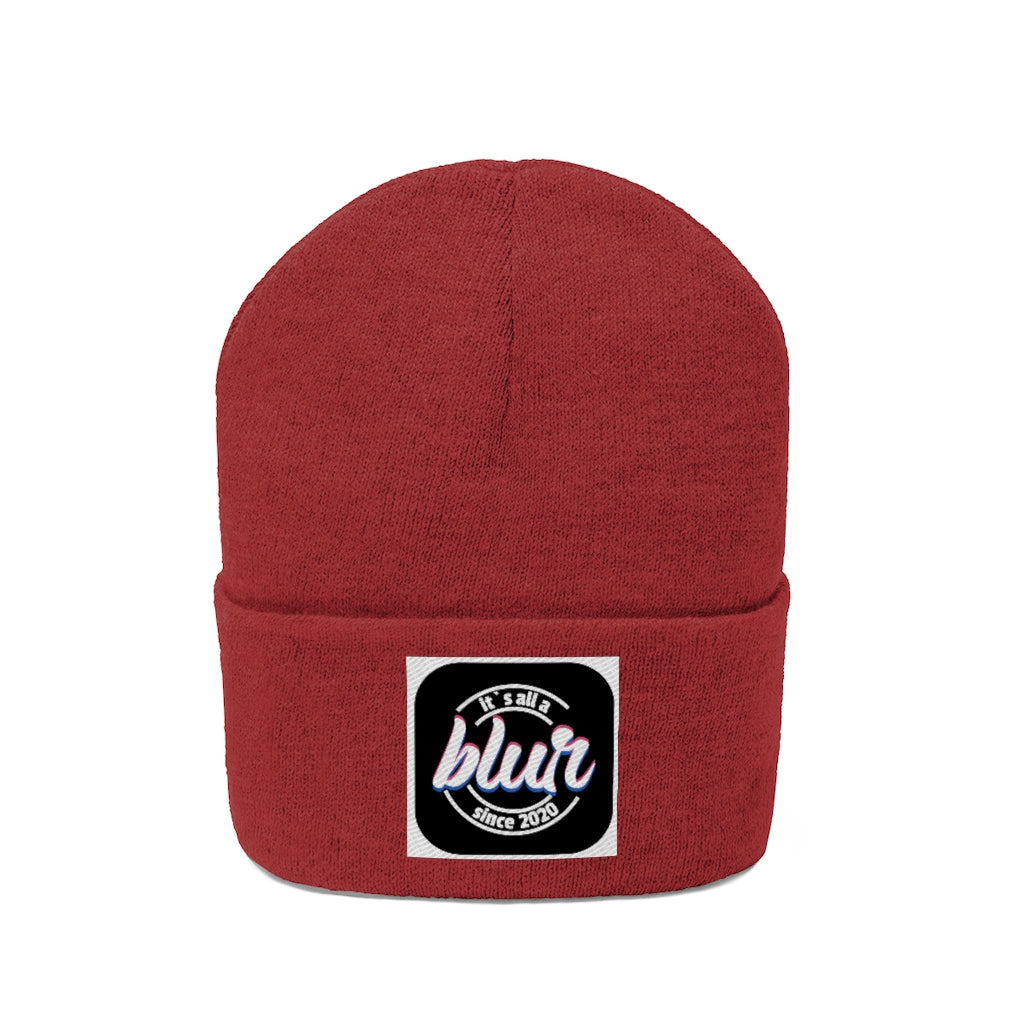 ITS ALL A BLUR Knit Beanie