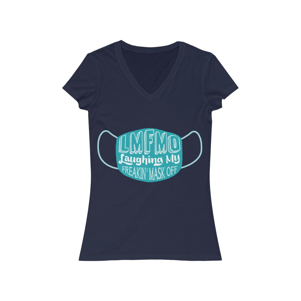 LMFMO Women's Jersey Short Sleeve V-Neck Tee