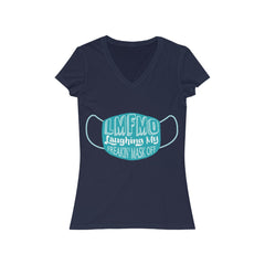 LMFMO Women's Jersey Short Sleeve V-Neck Tee