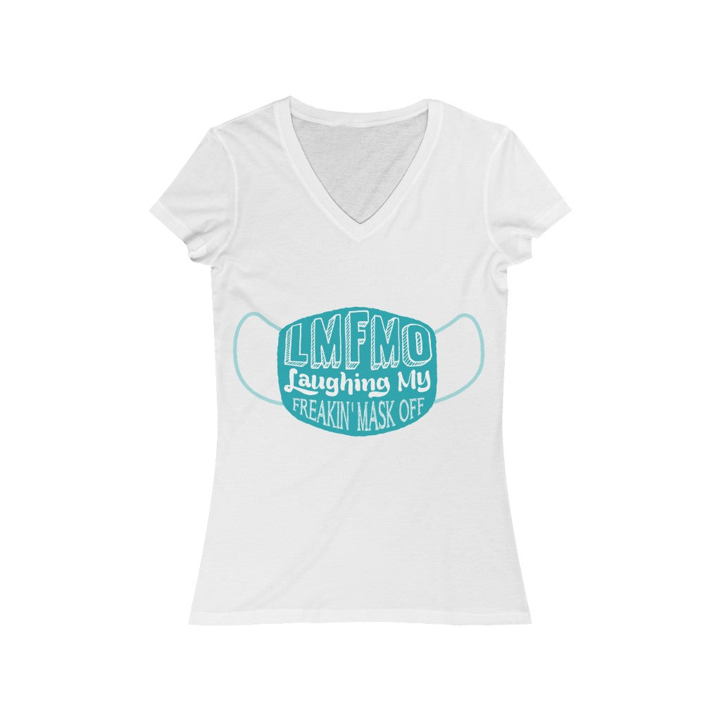 LMFMO Women's Jersey Short Sleeve V-Neck Tee
