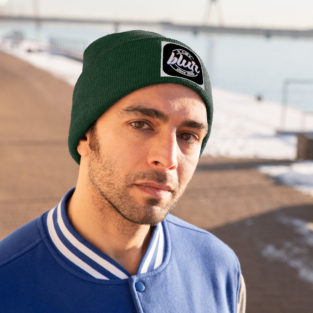 ITS ALL A BLUR Knit Beanie