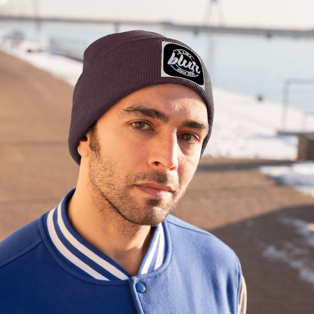 ITS ALL A BLUR Knit Beanie