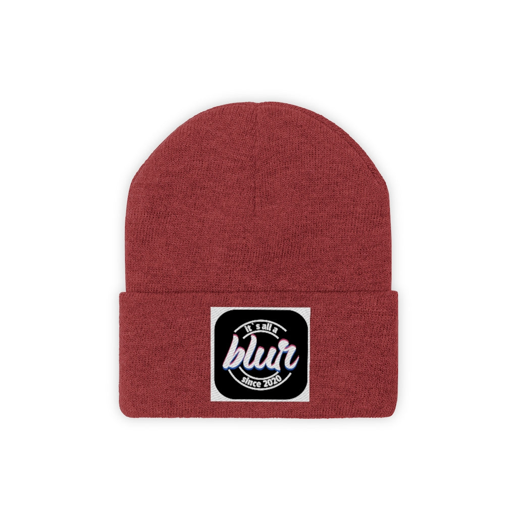 ITS ALL A BLUR Knit Beanie