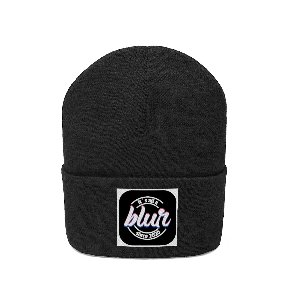 ITS ALL A BLUR Knit Beanie