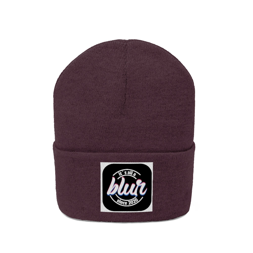 ITS ALL A BLUR Knit Beanie