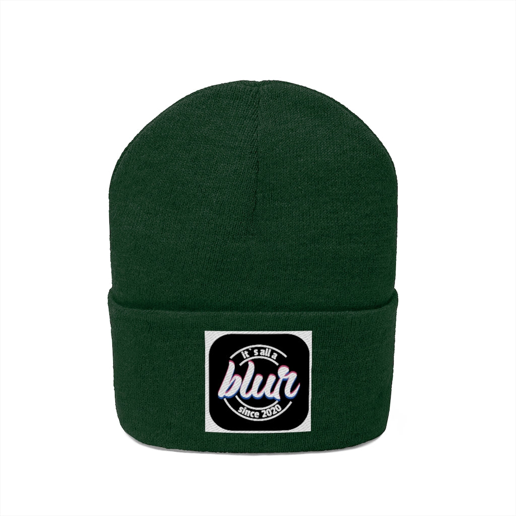 ITS ALL A BLUR Knit Beanie