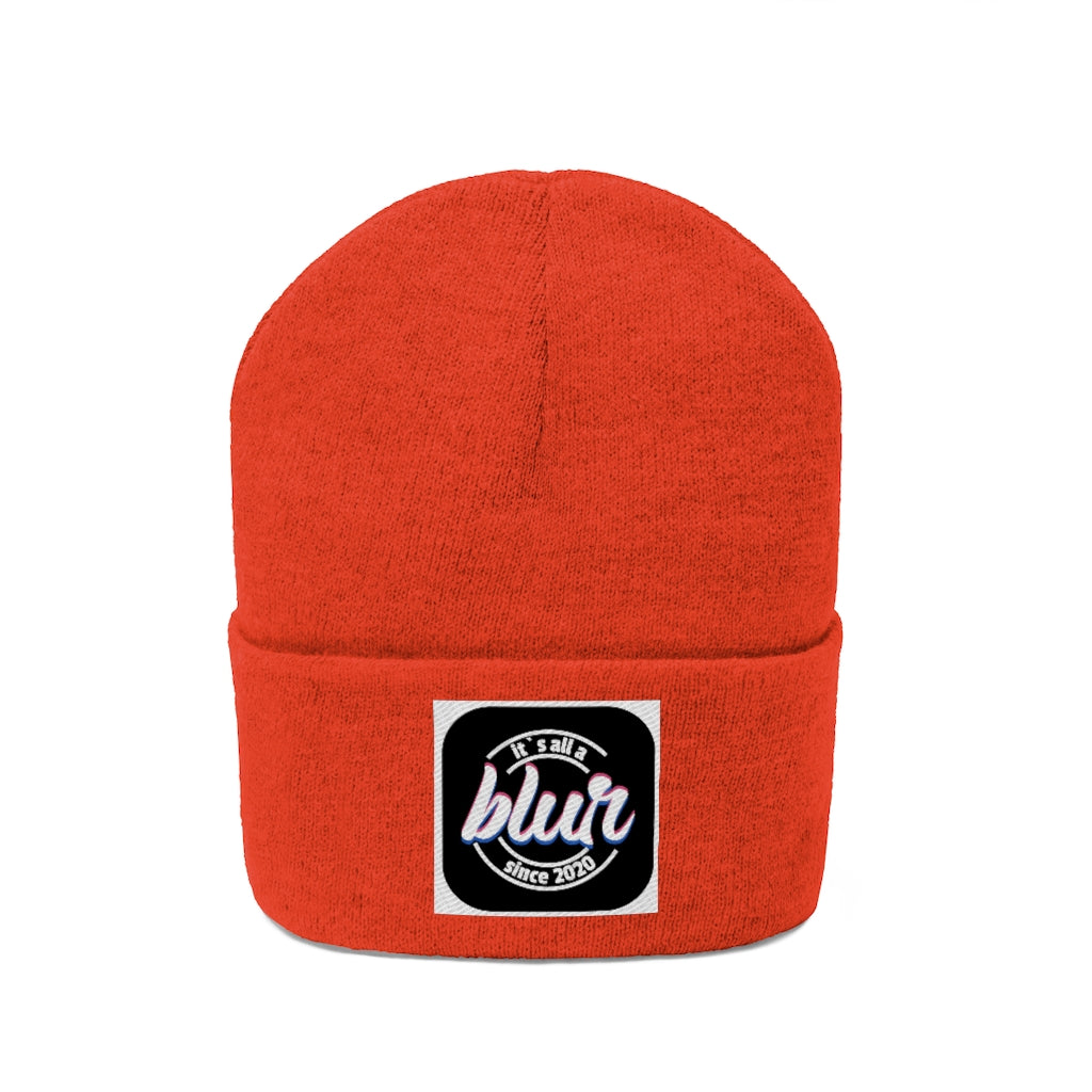 ITS ALL A BLUR Knit Beanie