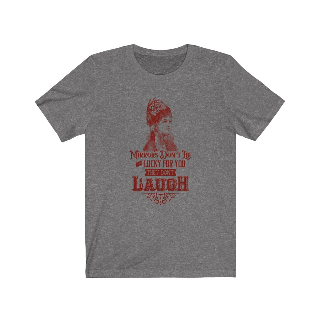 MIRRORS DON'T LIE RED WOMAN'S Jersey Short Sleeve Tee
