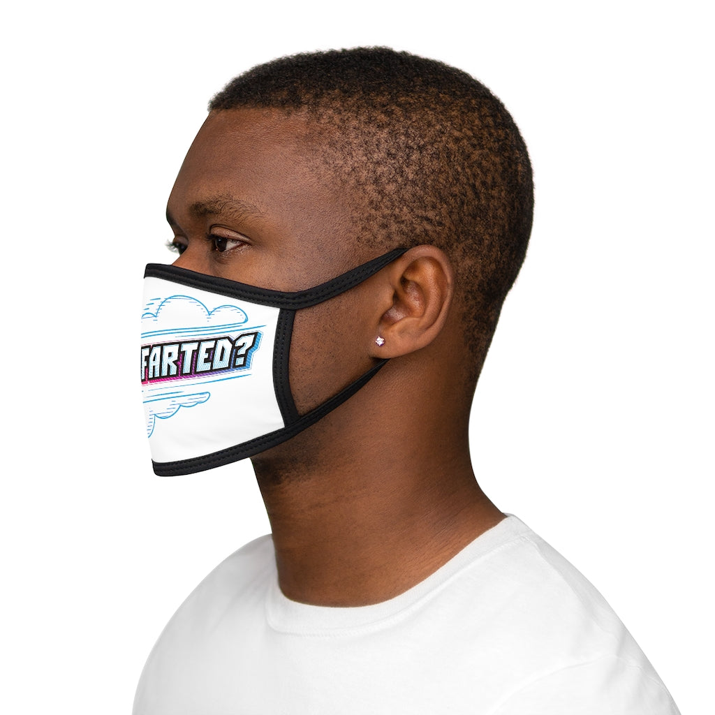 WHO FARTED Mixed-Fabric Face Mask