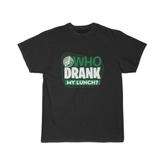 WHO DRANK MY LUNCH Men's Short Sleeve Tee