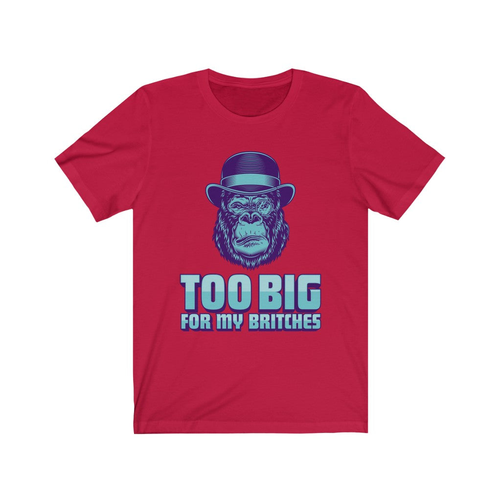 TO BIG FOR MY BRITCHES Unisex Jersey Short Sleeve Tee