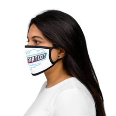 WHO FARTED Mixed-Fabric Face Mask