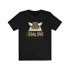 HOLY SHIT ON A CRACKER Unisex Jersey Short Sleeve Tee